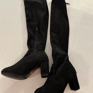 Room of Fashion Women's stretchy Over the know heel Boot Size 8